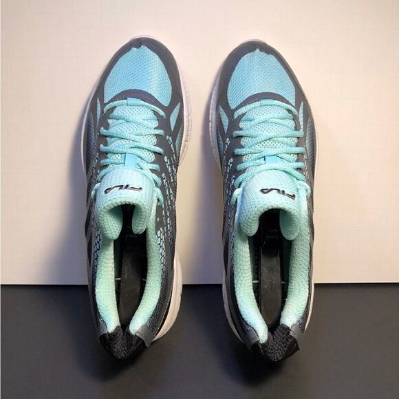 Womens FILA Memory Speedstride Teal Running Shoes / Size 8.5 - Picture 6 of 9